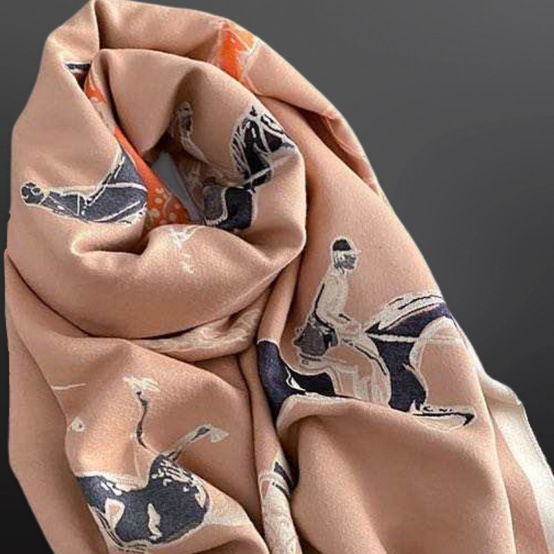 Lady H Fox Hunter Huntress Jumper English Side Saddle Equestrian Horse Scarf