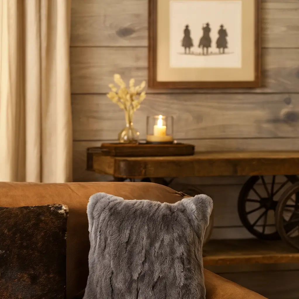 17”-18” Rabbit Pillow Cover GRAY