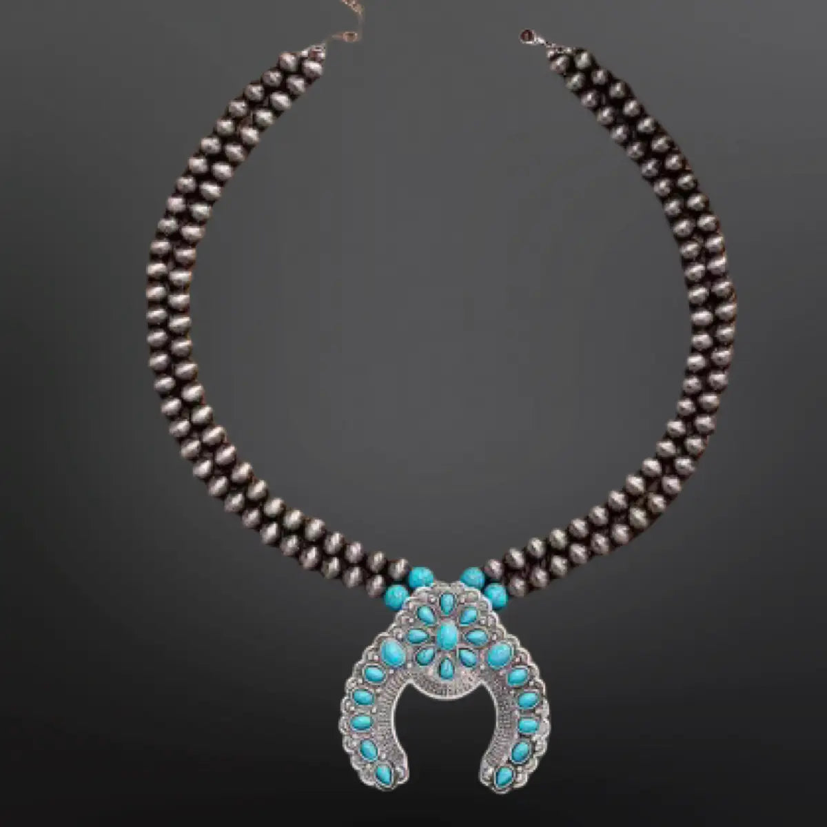 Western Navajo Inspired Pearl Squash Blossom