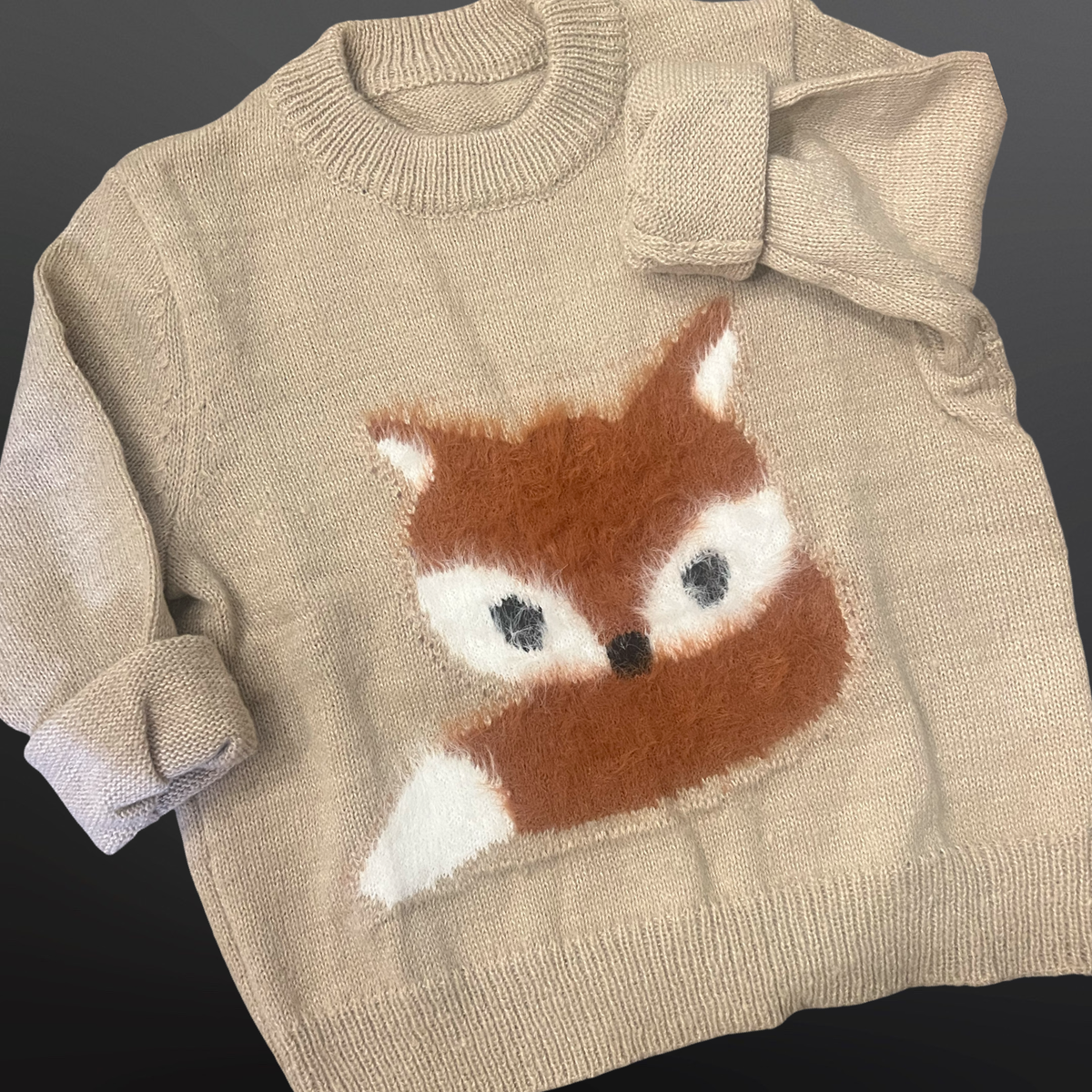 Fox beige Childs sweater