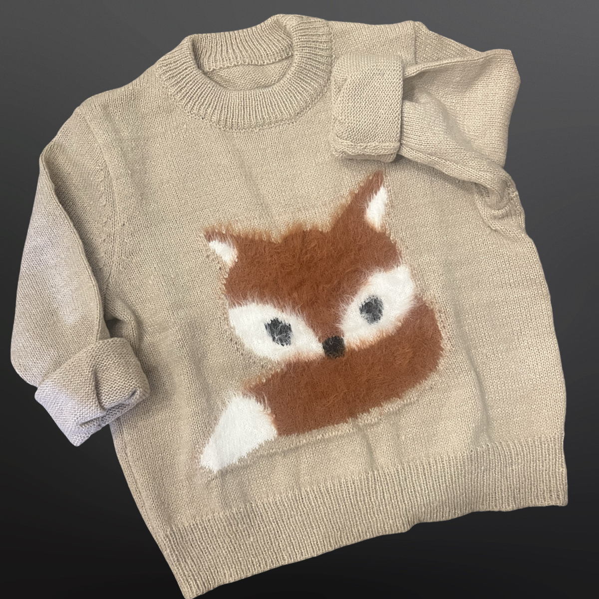 Fox beige Childs sweater