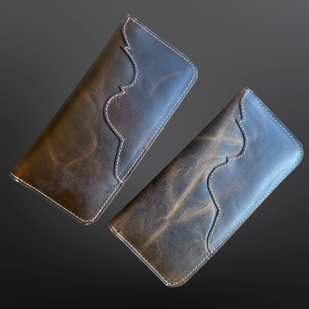 Western Snap Close Leather Wallet