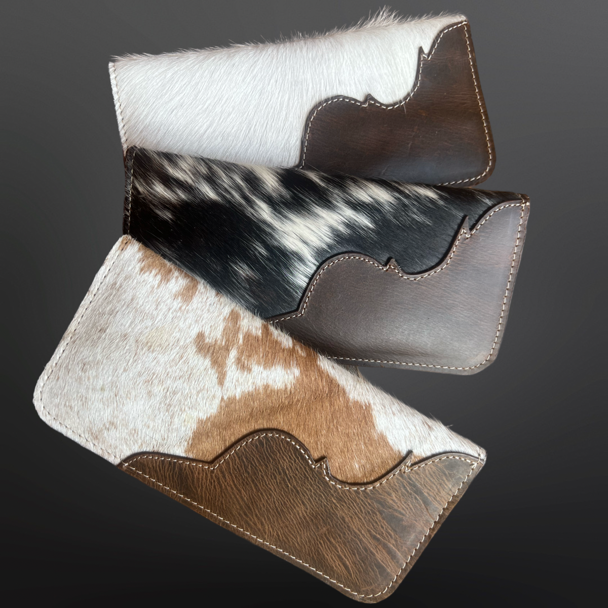 Cowhide Leather Western Wallet